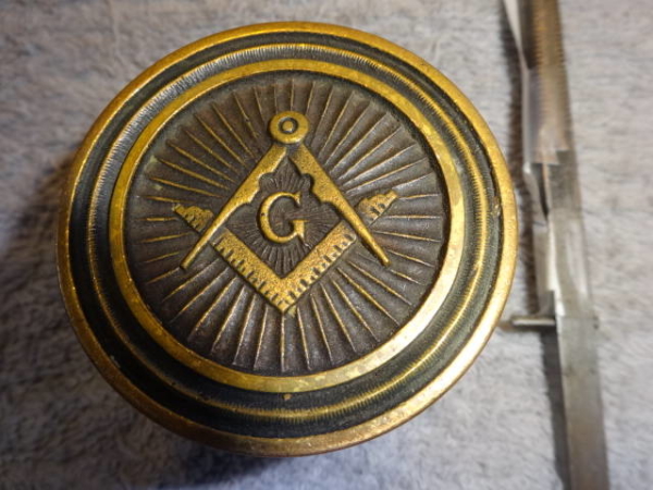 Original Antique Masonic Door Knob