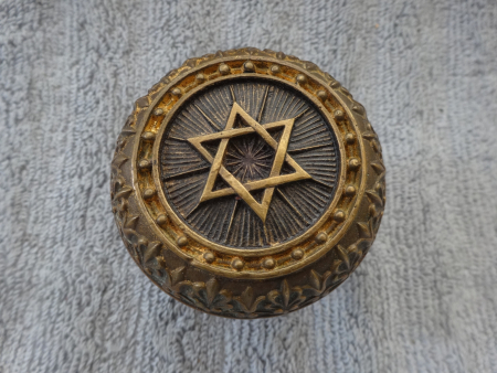 Antique Star of David Entry Doorknob