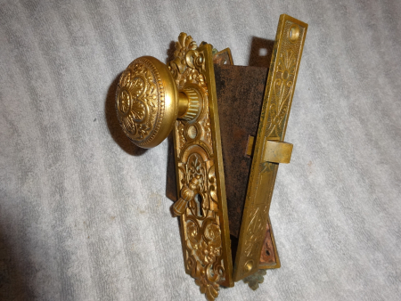 Antique Door Lock Set by PF Corbin
