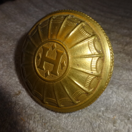 Antique “H” Entry Door Knob by Russell & Erwin