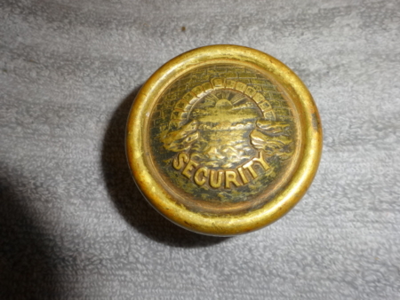 Antique N.Y. Security Entry Door Knob