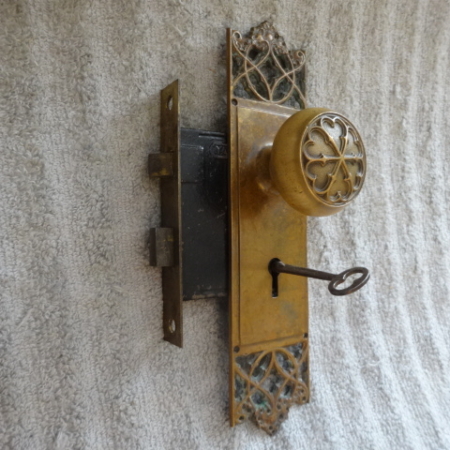 Original Gothic Passage Door Set by Corbin