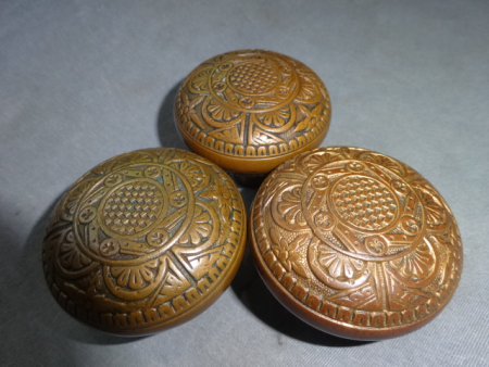 Original Bronze Doorknobs by Norwich Lock Co.