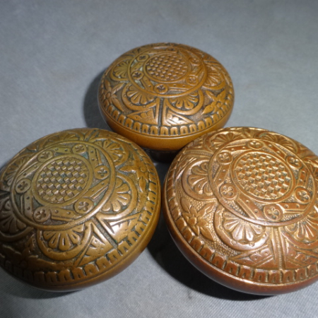 Original Bronze Doorknobs by Norwich Lock Co.