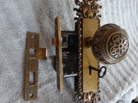 Antique Passage Lock Door Set