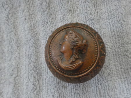 Rare Antique Cameo Door Knob