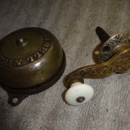 Antique Mechanical Doorbell by Corbin