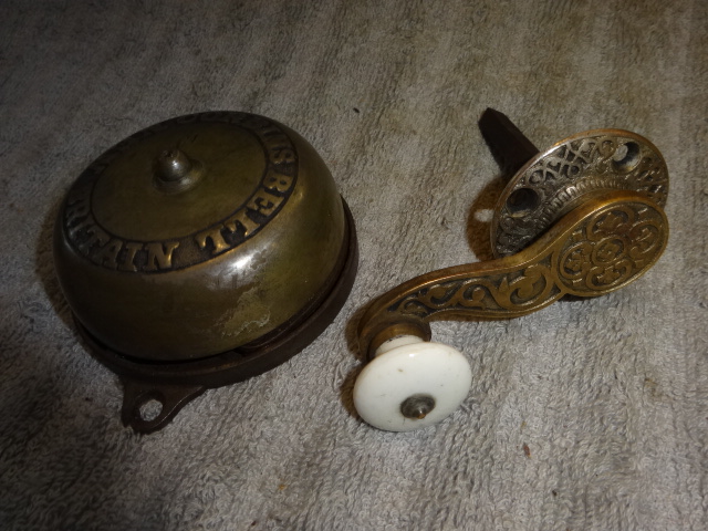 Antique Mechanical Doorbell by Corbin