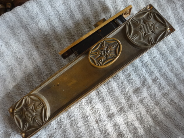 Antique Entry Door Set by Yale
