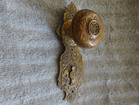 Victorian Door Knob with Back Plate by Corbin
