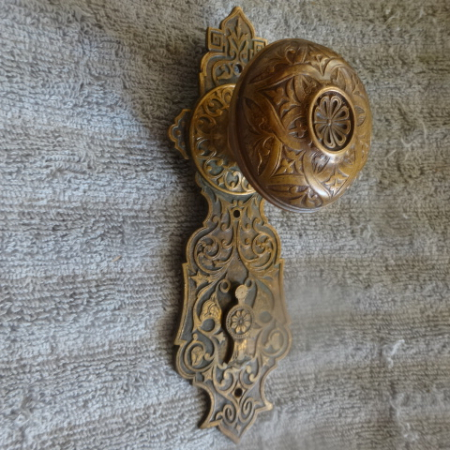 Victorian Door Knob with Back Plate by Corbin