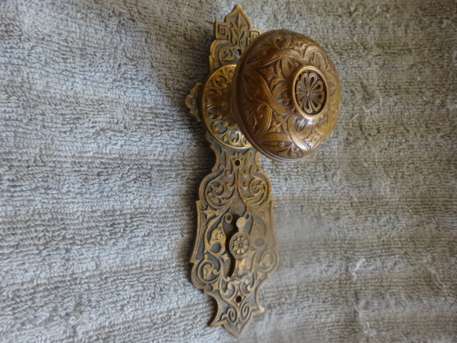 Victorian Door Knob with Back Plate by Corbin