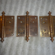 Set of Three Victorian Door Hinges by Corbin