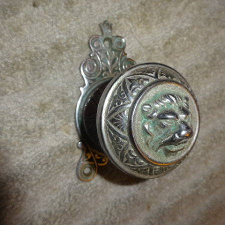 Original Lion Door Knob by Hopkins & Dickenson