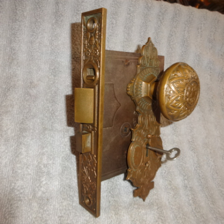 Antique Entry Lock Set by Russell & Erwin