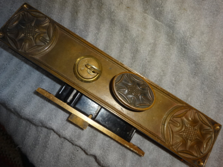 Antique Entry Door Set by Yale & Town