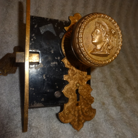 Russell & Erwin Figural Door Lock Set