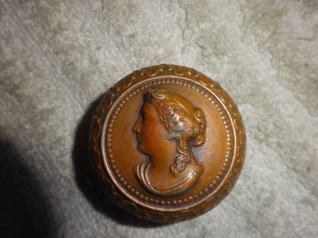 Rare Antique Cameo Door Knob