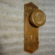 Original Masonic Entry Knob with Seeing Eye Door Plate by Russell & Erwin