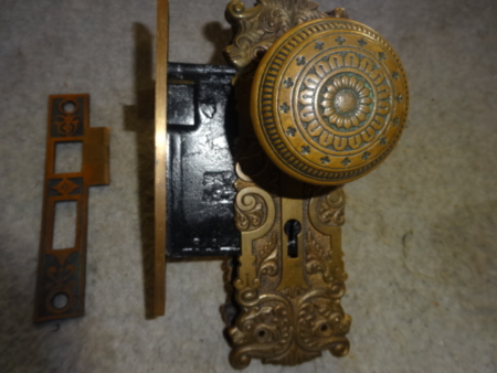 Original Victorian Passage Lock Set