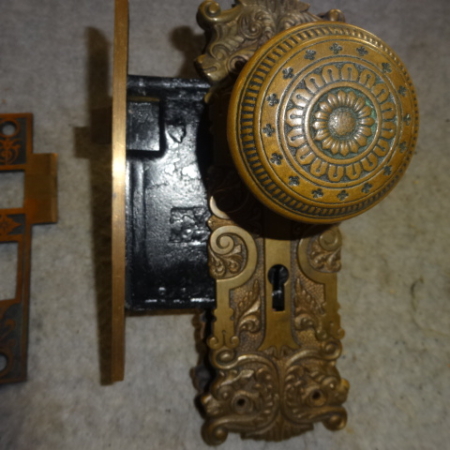 Original Victorian Passage Lock Set