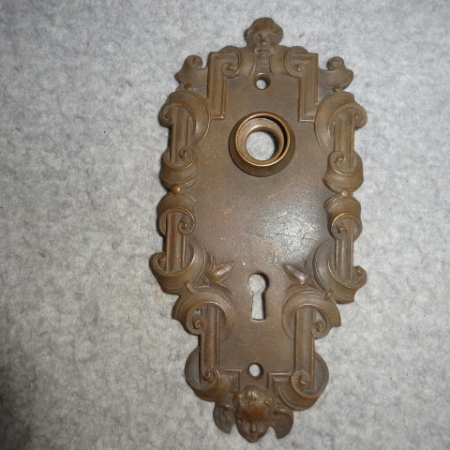 Antique Figural Doorplate