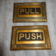 Antique Push & Pull Door Plates