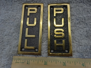 Antique Push / Pull Plates