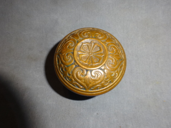 Original bronze doorknob by MCCC / R&E