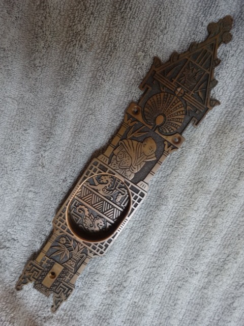 Rare Pocket Door Plate by Russell and Erwin
