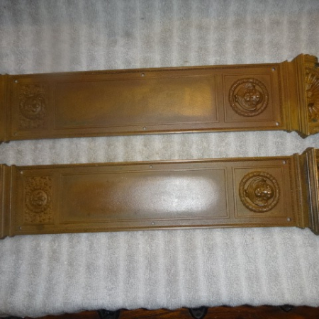 Original Restaurant Size Push Plates by Yale & Town