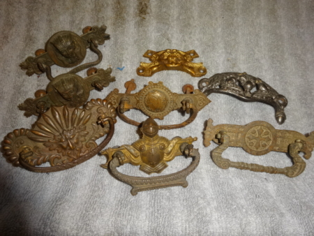 Antique Figural Dresser Pulls