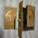 Antique Pocket Door Set by Lockwood