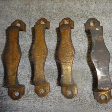Original Bronze File Cabinet Handles