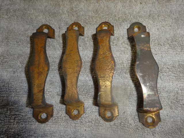 Original Bronze File Cabinet Handles
