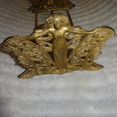 Original Art Nouveau Book Rack Holder