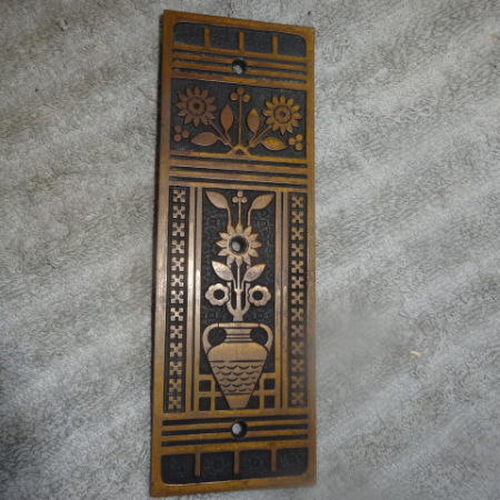 Rare Antique Push Plate by Russell & Erwin