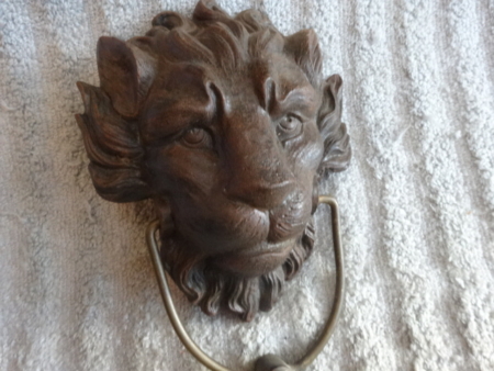 Original Lion Head Door Knocker