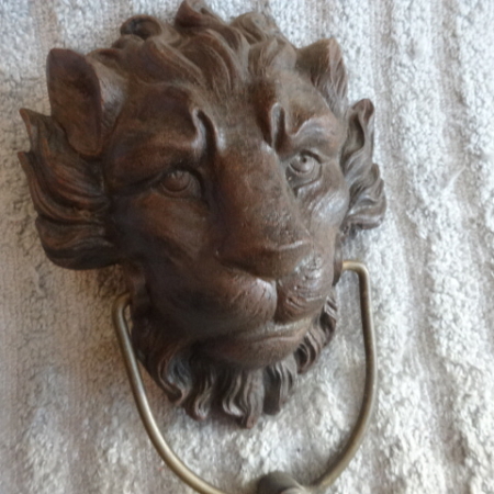 Original Lion Head Door Knocker
