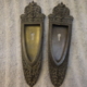 Original Bronze Pocket Door Plates Marked Sargent