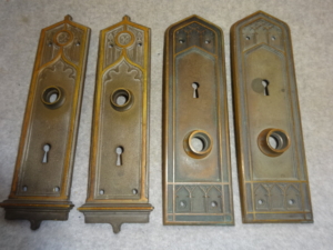 Antique Door Plates by P.F. Corbin and Penn Hardware