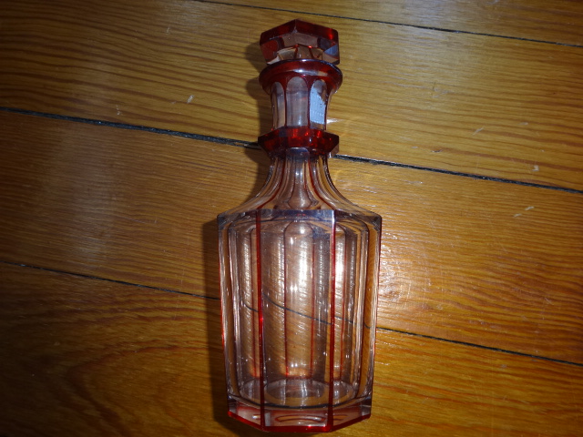 Rare Original Cut Glass Pontil Bottle