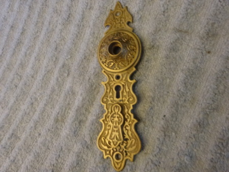 Antique Victorian Door Plate
