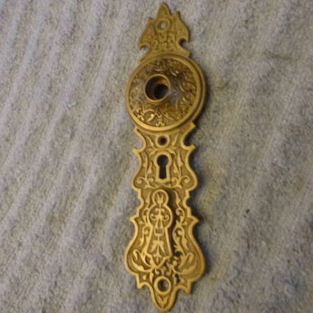 Antique Victorian Door Plate