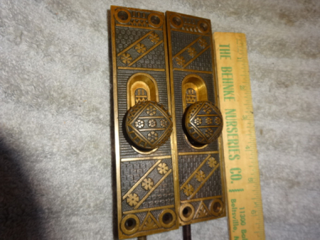 Antique Victorian Flush Bolts by Linde