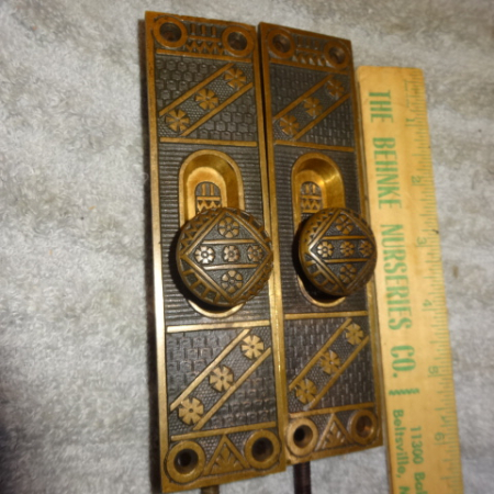 Antique Victorian Flush Bolts by Linde