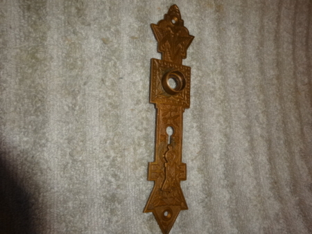 Antique Figural Door Plate by Norwalk