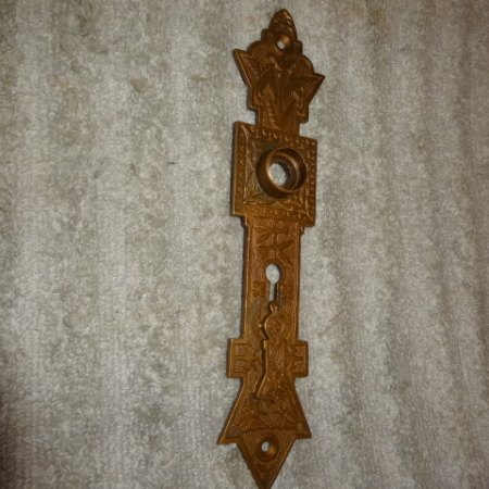 Antique Figural Door Plate by Norwalk