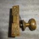 Rare Antique Privacy Lock Set by Newman