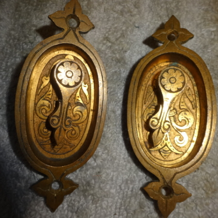 Antique Cup Escutcheons by Russell & Erwin